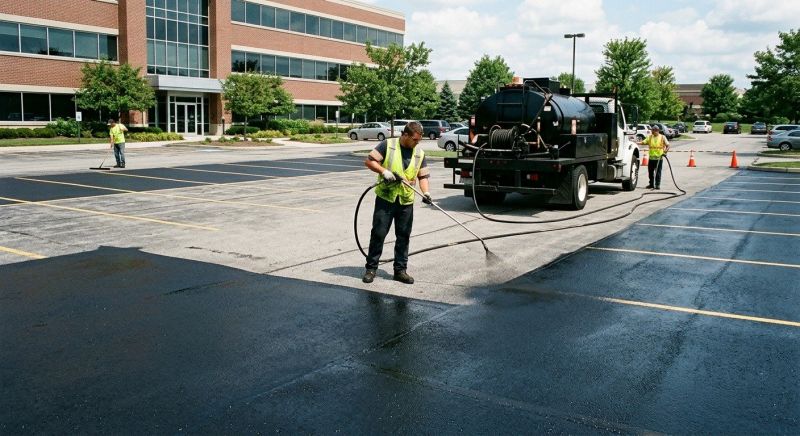 Asphalt Parking Lot Sealing in Miami Dade County, FL