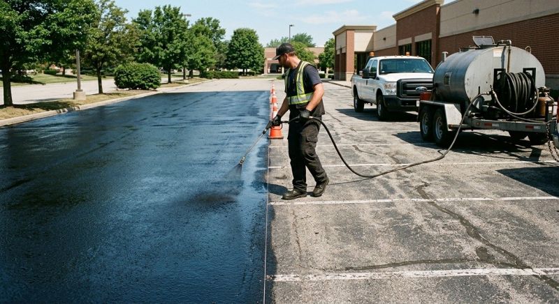 Church Parking Lot Sealcoating in Grand Rapids, MI