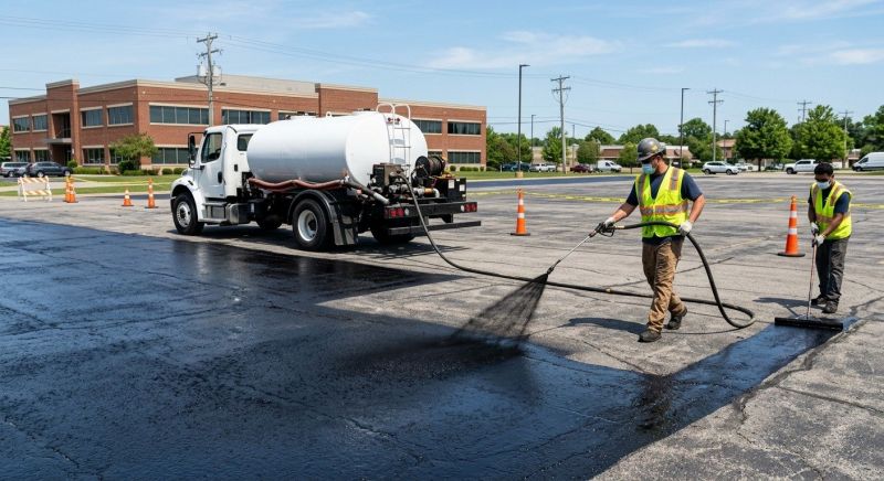 Parking Lot Sealcoating in Columbus, OH