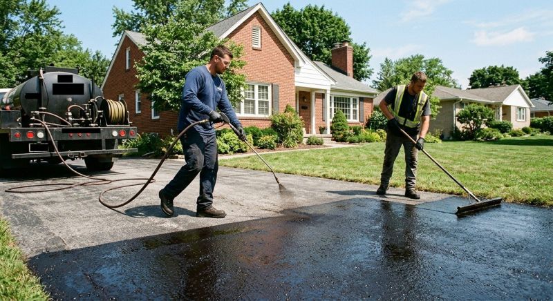 Residential Driveway Sealcoating in Greenville, SC